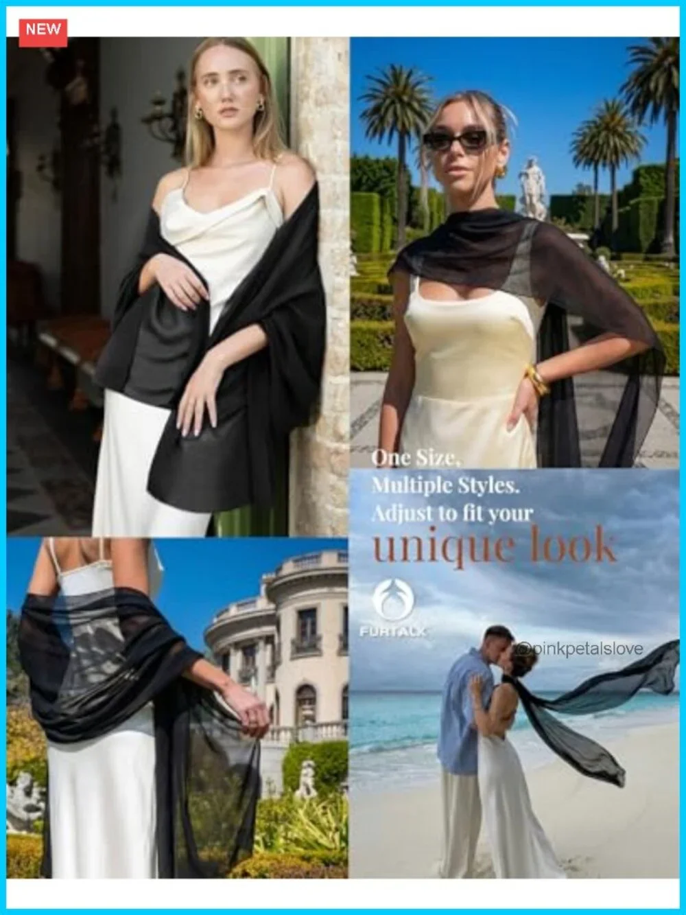 Chiffon Shawl Wrap Women Evening Dresses Scarf